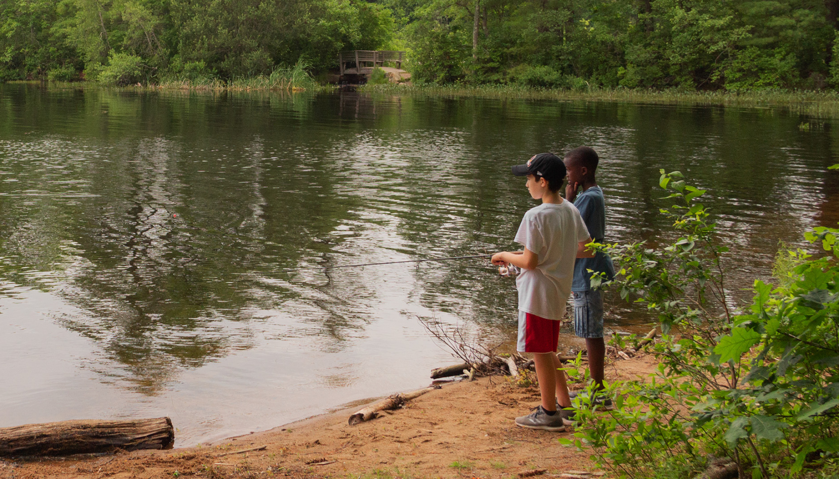 campers fishing