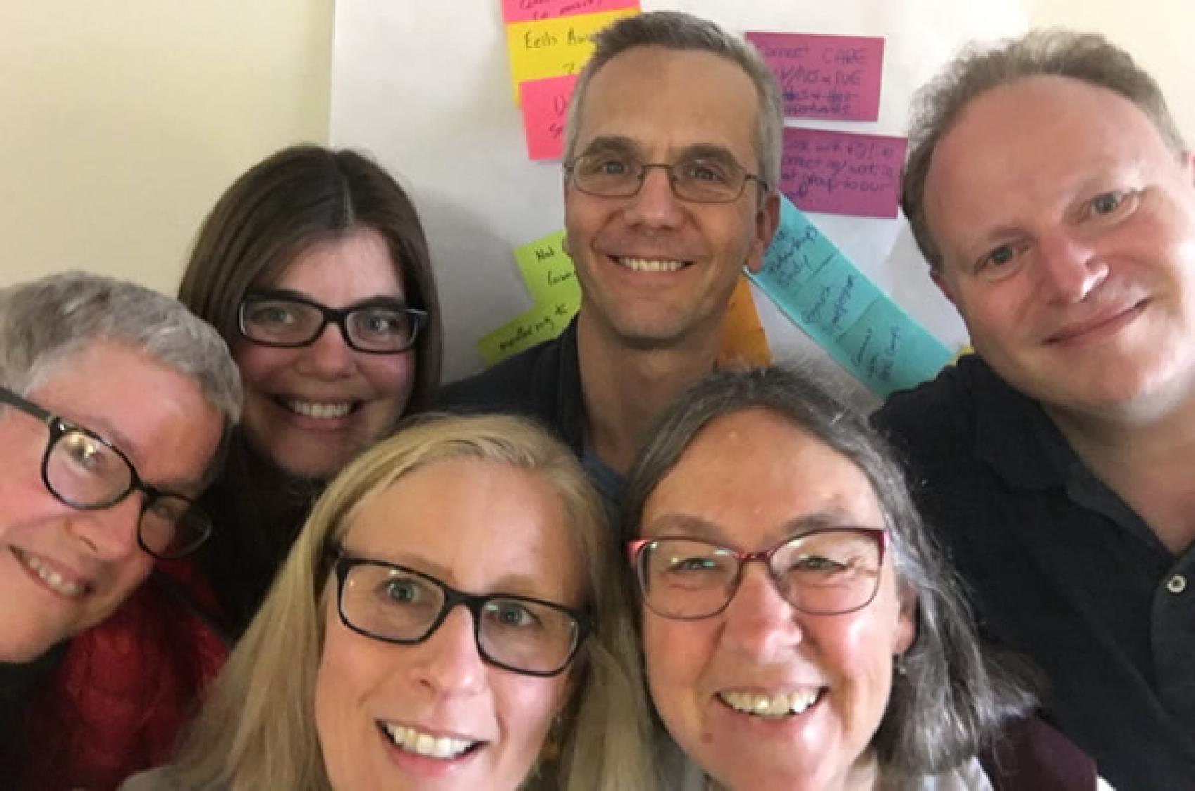 CARE members from far left:  Mary Rogers, Cass Morgan, Tom Akiva, Scott Brody, Marianne Bird, and ACA Staff Laurie Browne