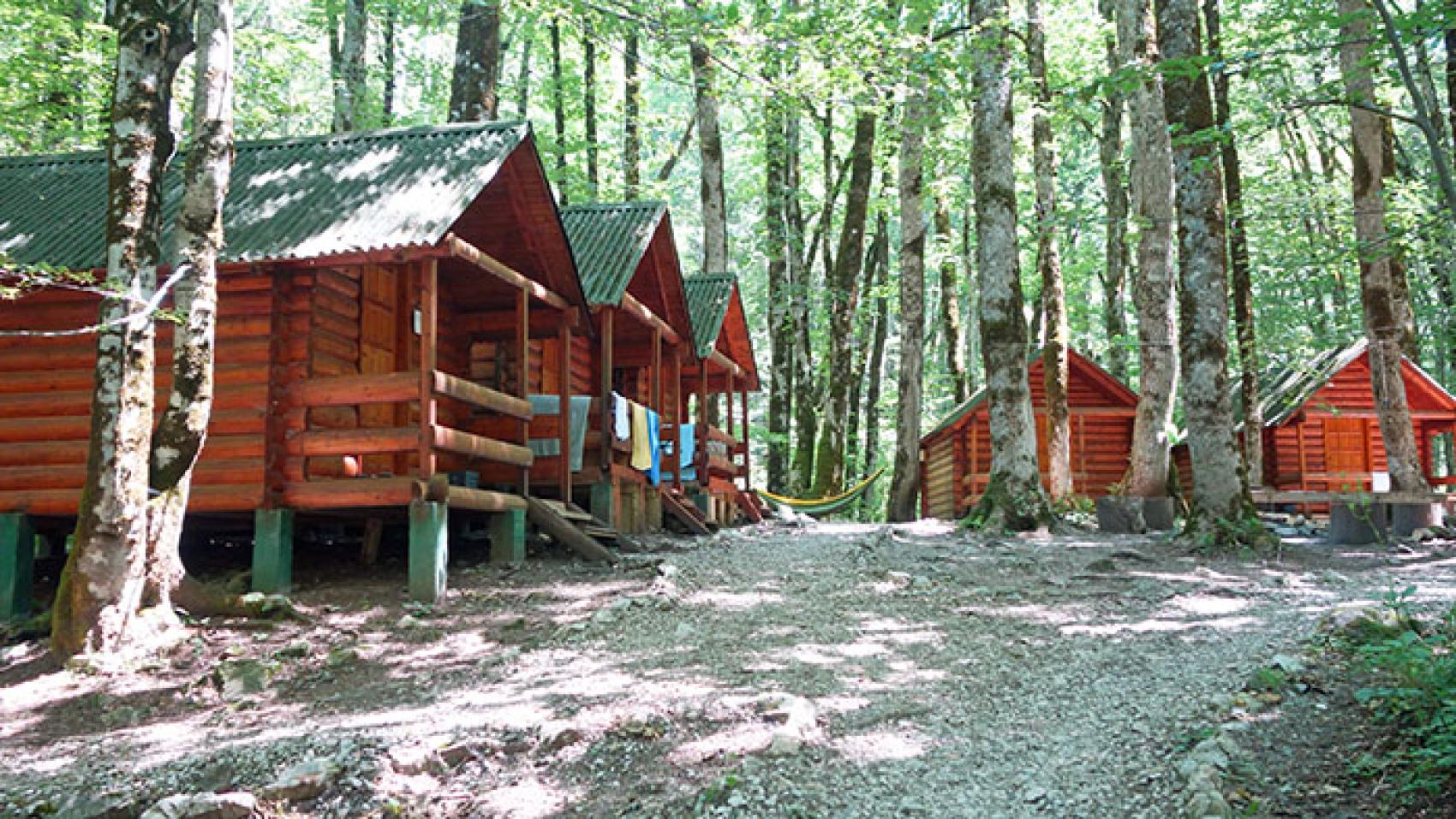 stock photo of cabins
