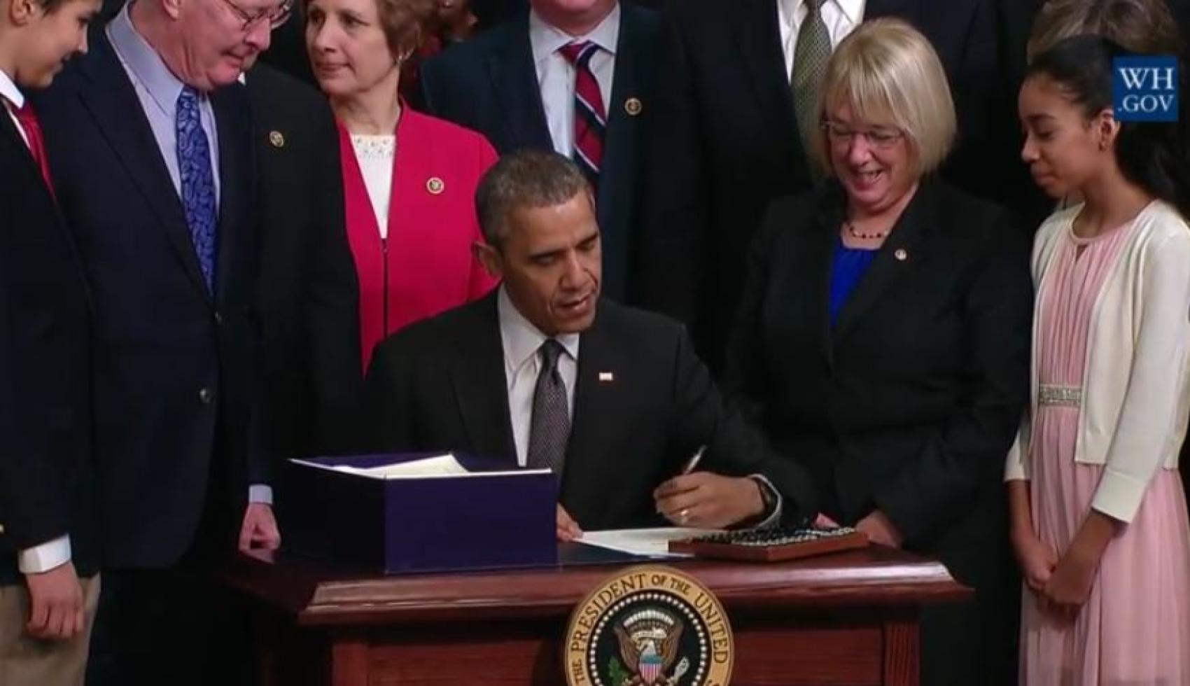 President Obama Signing ESSA