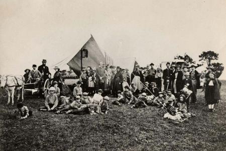 The Gunnery Camp in 1861