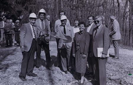 Groundbreaking ceremony in 1986