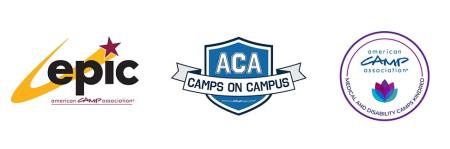 EPIC, Camps on Campus, and Medical and Disability Camps logos
