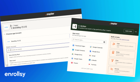 Zapier Enrollsy screencap