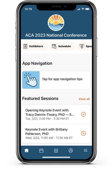 Conference mobile app