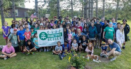 campers and staff group photo