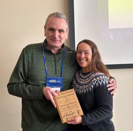 Traci Sherman award presentation
