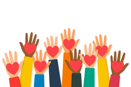 Photo of hands with hearts