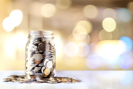 jar of coins