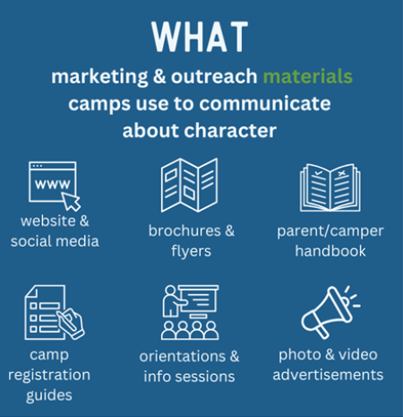 character at camp landscape scan marketing materials graphic