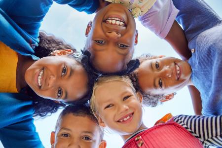 group of multiethnic youth