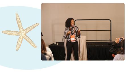 a speaker at conference