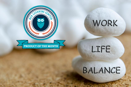 Product of the month three rocks with words work life balance