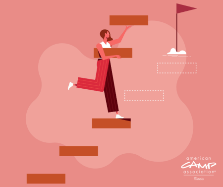 Career Development Woman Climbing Steps