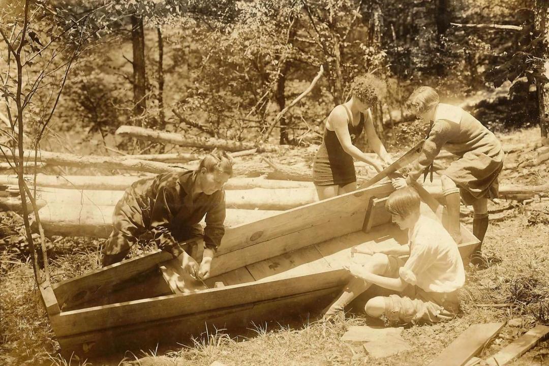 Historical photo of Camp Coleman in Alabama