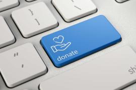 Donate button on keyboard