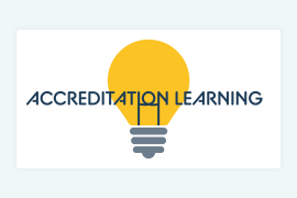 Logo with lightbulb in background and Accreditation Learning as text