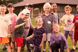 Campers posing for photo