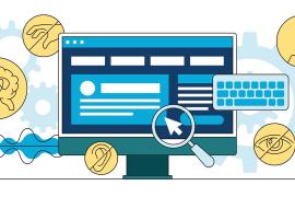 stock illustration of computer monitor