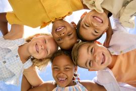 Group of diverse youth