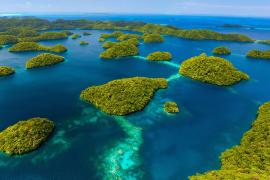 Shot of Palau Rock Islands