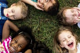 group of kids smiling