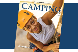 Magazine Cover for 2025 July/August Camping Magazine