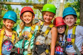 campers posing for photo at Liberty Lake Day Camp