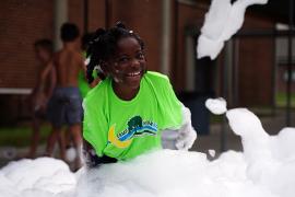 camper in foam