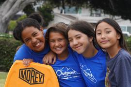 campers standing together smiling