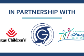 Texas Children's Hospital, Gulf 7 Pediatric Disaster Network, and ACA logos