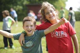 campers posing for photo