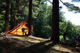 lean-to tent